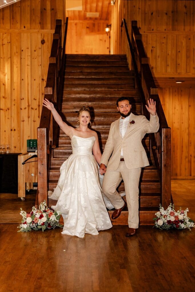 Bride and groom walking together after their ceremony at The Milestone Boerne
