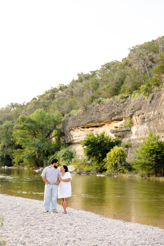 san antonio engagement session at guadalupe river state park